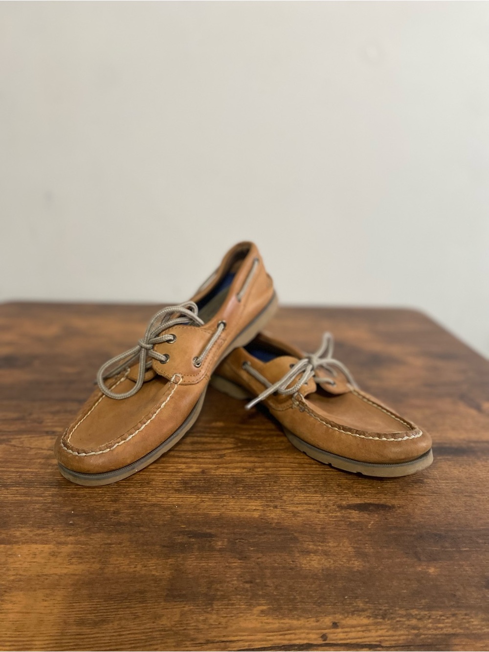 Sperry Men's Chestnut Brown Leather Boat Shoes